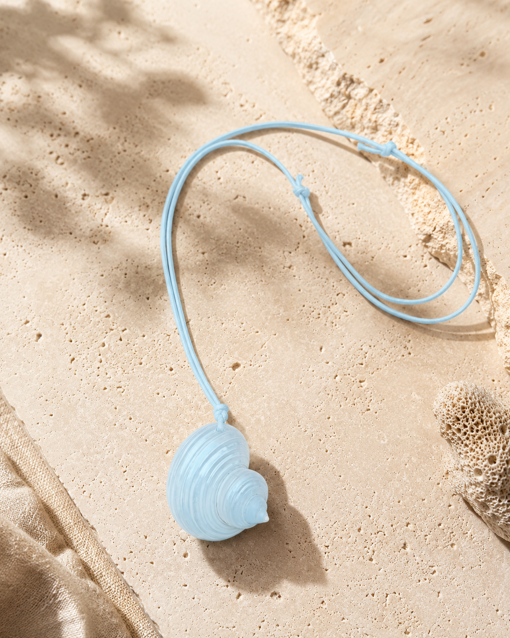 Solera Felice White Turbo Shell Necklace product photo