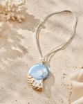 Solera Felice White Nautilus Shell Necklace product photo