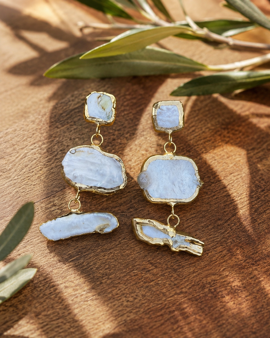 Solera Felice Baroque Pearl Statement Earrings product photo