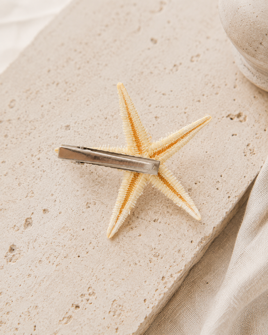 Solera Felice Yellow Starfish Hair Clip summer accessory