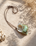 Solera Felice Green Turbo Shell Necklace product photo